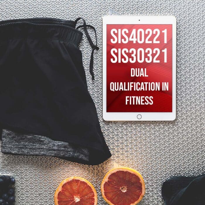 dual qualification in fitness, sis40221, sis30321, certificate personal training, personal trainers certificate