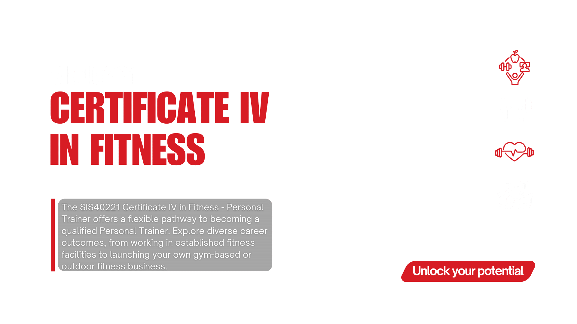 Certificate 4 in Fitness