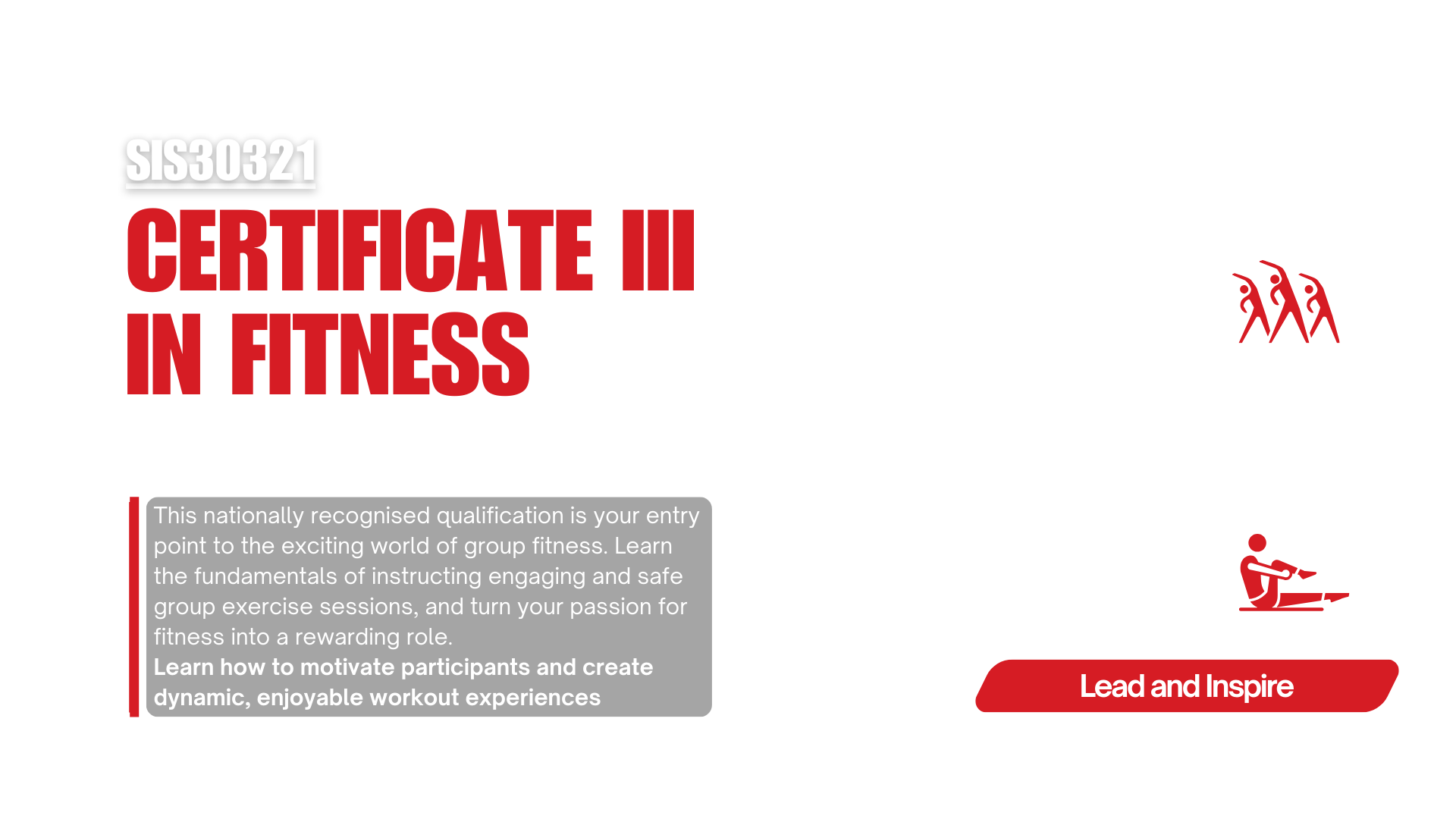 Online Certificate III in Fitness